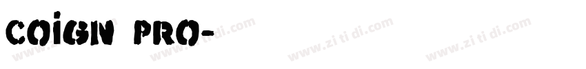 Coign Pro字体转换